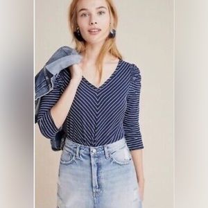 Maeve Lauryn Striped Top from Anthropologie